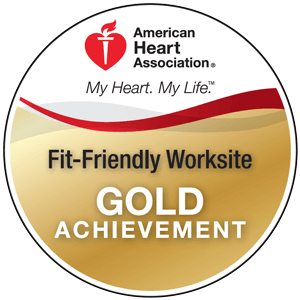 American Heart Association badge.