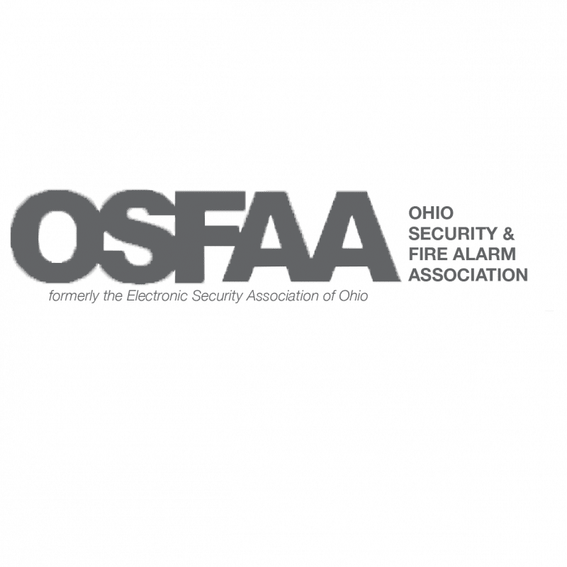 OSFAA Ohio Security & Fire Alarm Association badge.