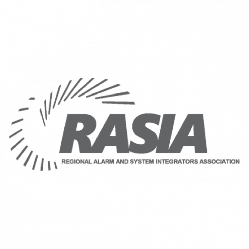 RASIA Regional Alarm and System Integrators Association badge.