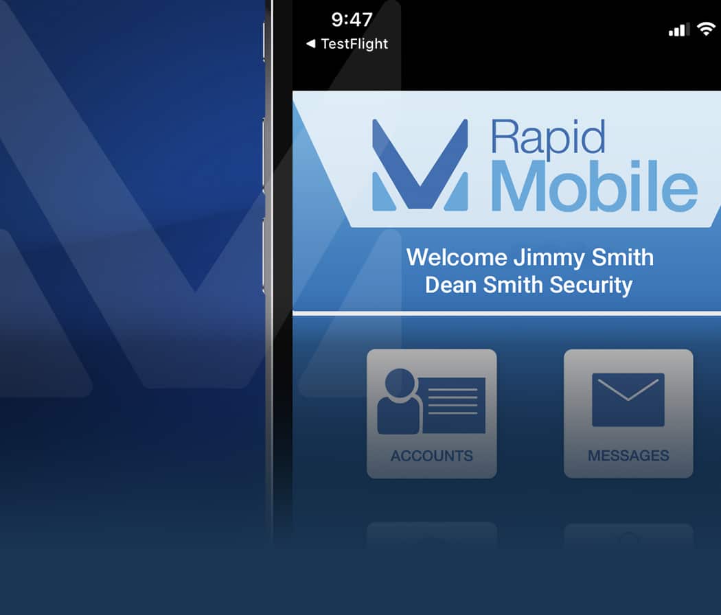 Rapid Mobile personal account home page.