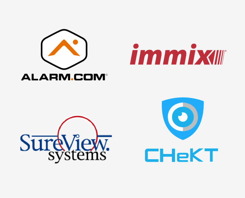 video monitoring platforms that rapid response monitoring has direct integration with: alarm.com, immix, sure view systems, chekt