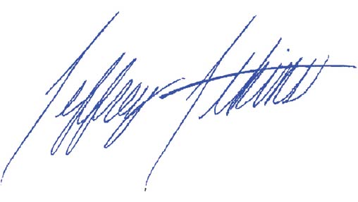 Jeffrey Atkins' signature