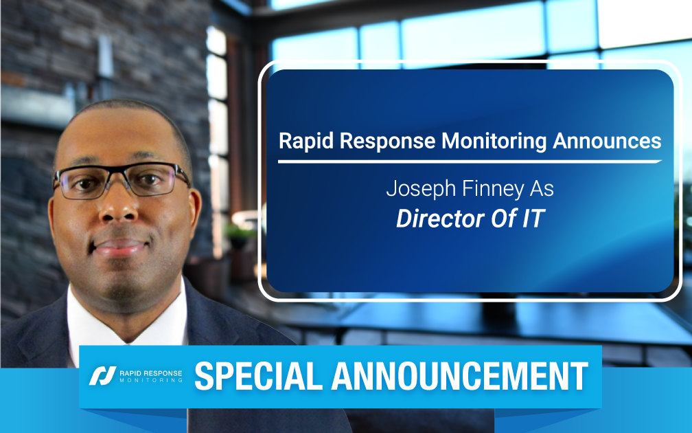 Joseph Finney, new Director of IT at Rapid Response Monitoring