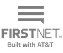 FirstNet built with AT&T communications network logo